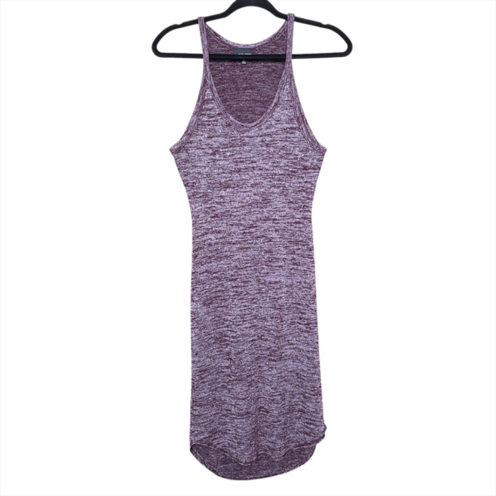 Wilfred Free Yasmin Cut Out stretchy dress Heathered Burgundy